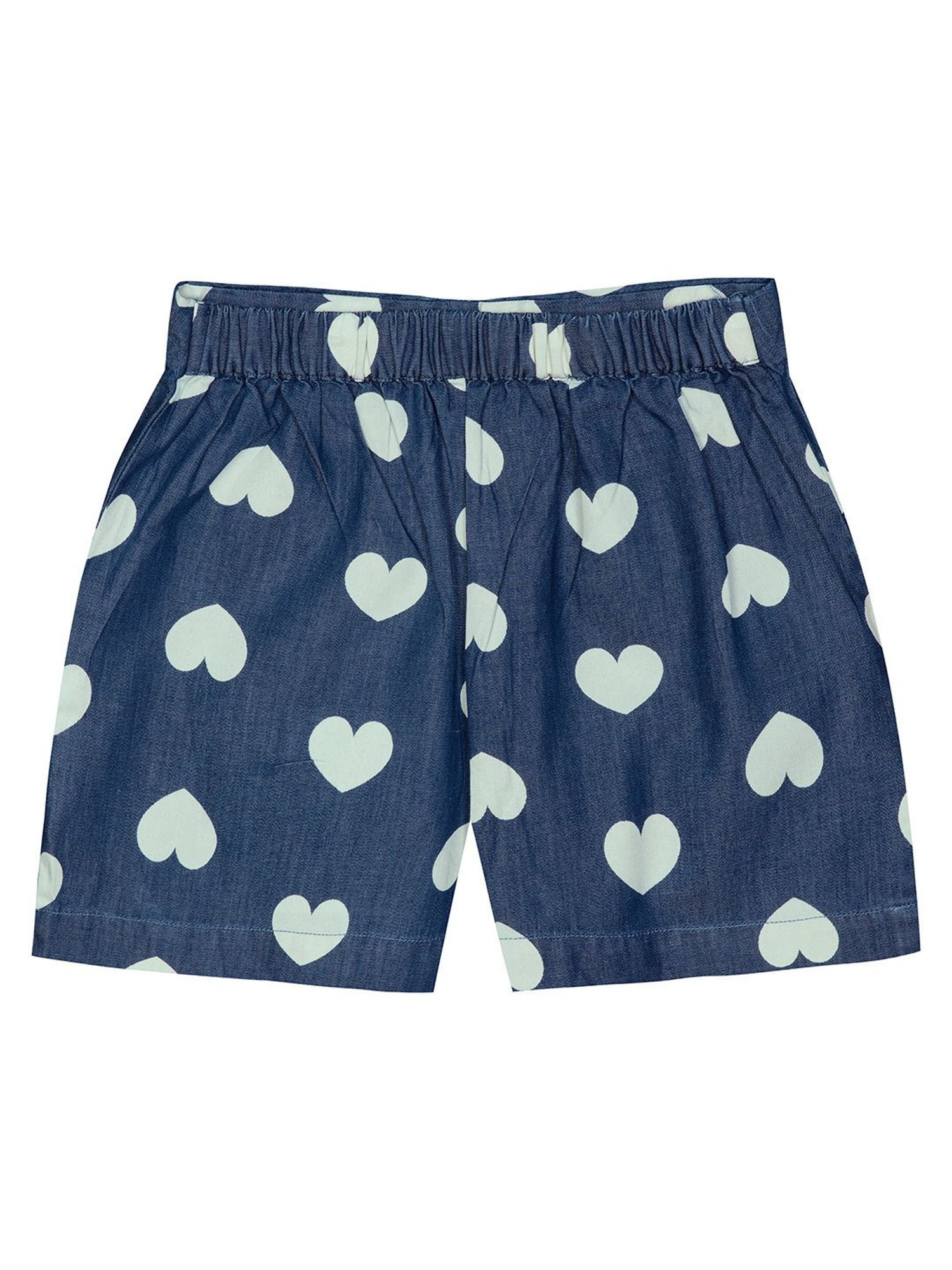 Budding Bees Kids Blue Printed Shorts