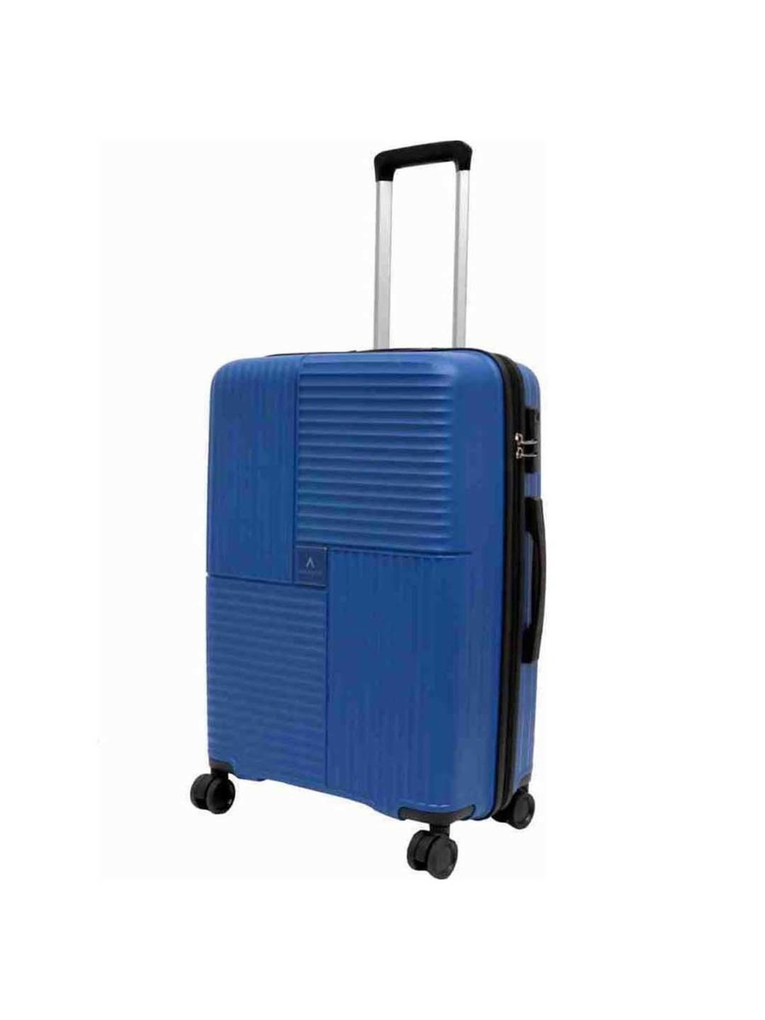 Aristocrat Alliance Blue Striped Hard Medium Trolley Bag - 46 cm
