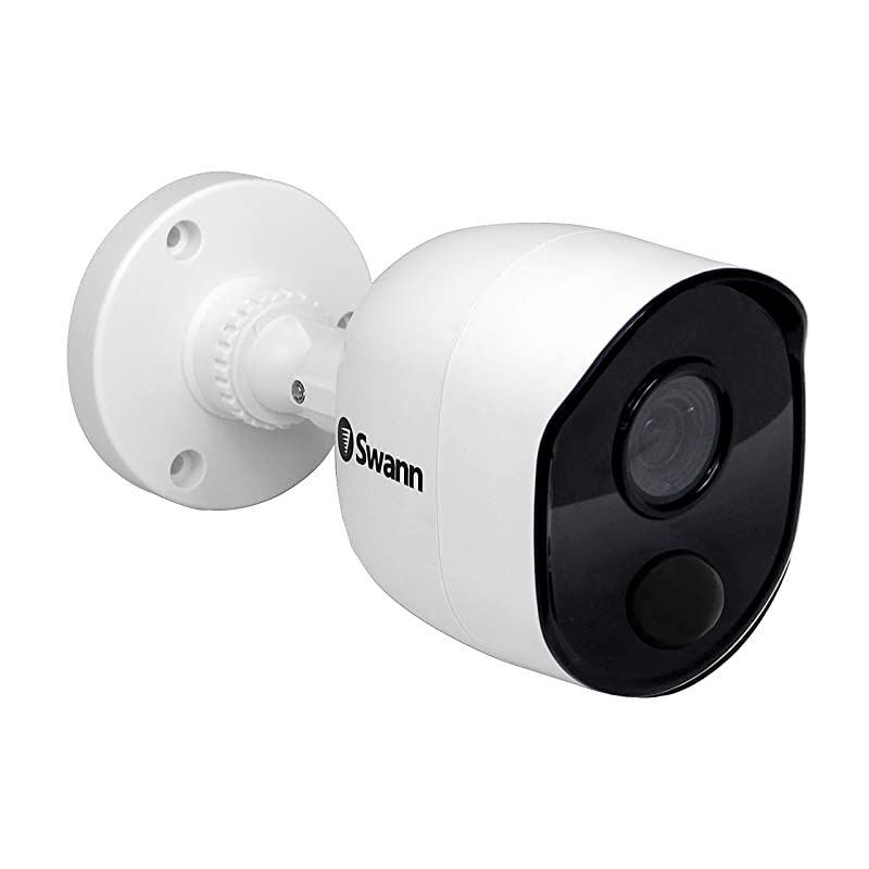 Home Security Camera System, 4 Channel 4 Bullet Cameras 1080p HD DVR Wired Surveillance, 1TB HDD, Weatherproof, Color Night Vision, Heat & Motion Sensing, Alexa + Google, SWDVK-445804V