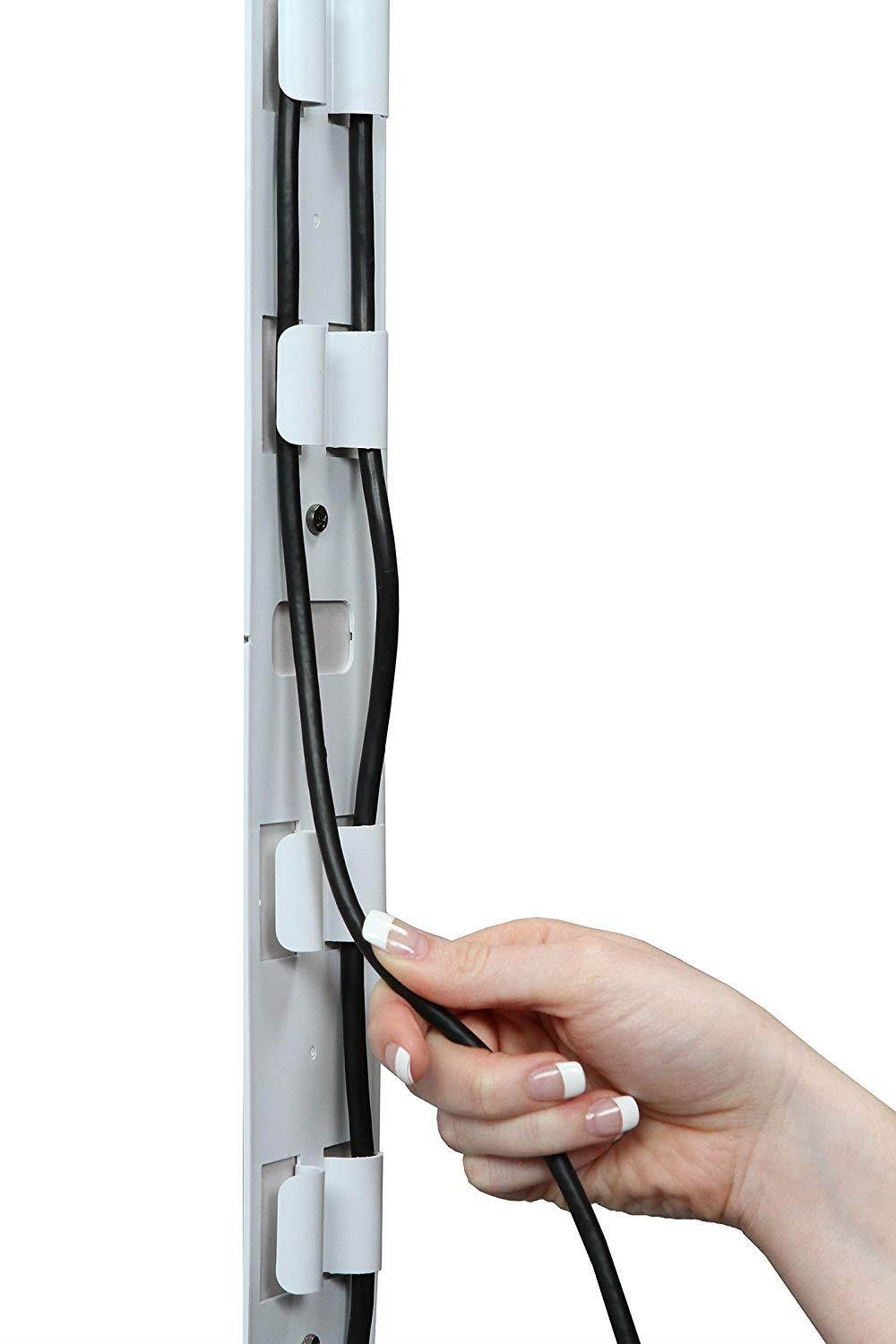 OmniMount OCM On-Wall Cable Management Covers, Paintable, Flat Design to Conceal up to 6 Cables, Set of Three, 3.25" x 18" Inches