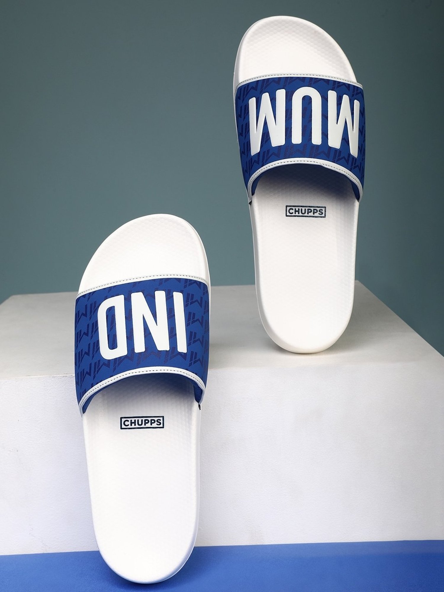 Chupps Men's MI Official Blue Slides