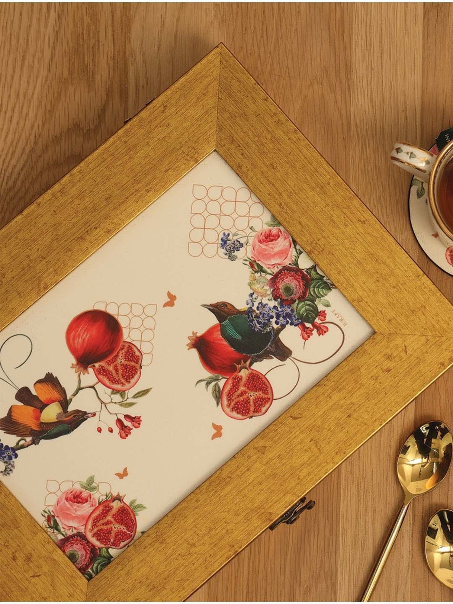 ICRAFT Multicolor Mdf Blossom Series Multipurpose Box