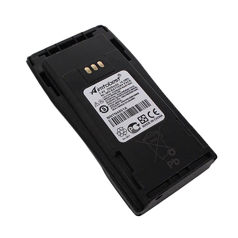 NNTN4851 2000mAh Ni-MH Battery Compatible for Motorola Radio PR400 EP450 CP200 CP040 CP140 CP150 CP340 CP360 NNTN4496 NNTN4497 NTN4497CR