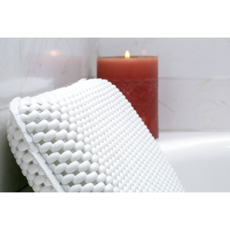 Spa Foam Bath Pillow White - Bath Bliss