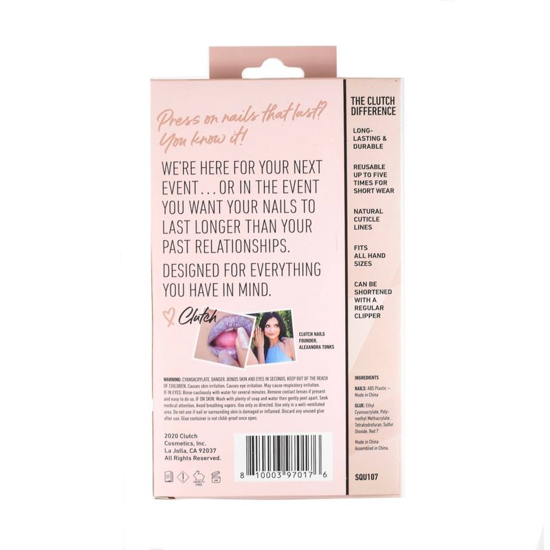 Kiss Gel Fantasy False Nails - Burgundy - 28ct