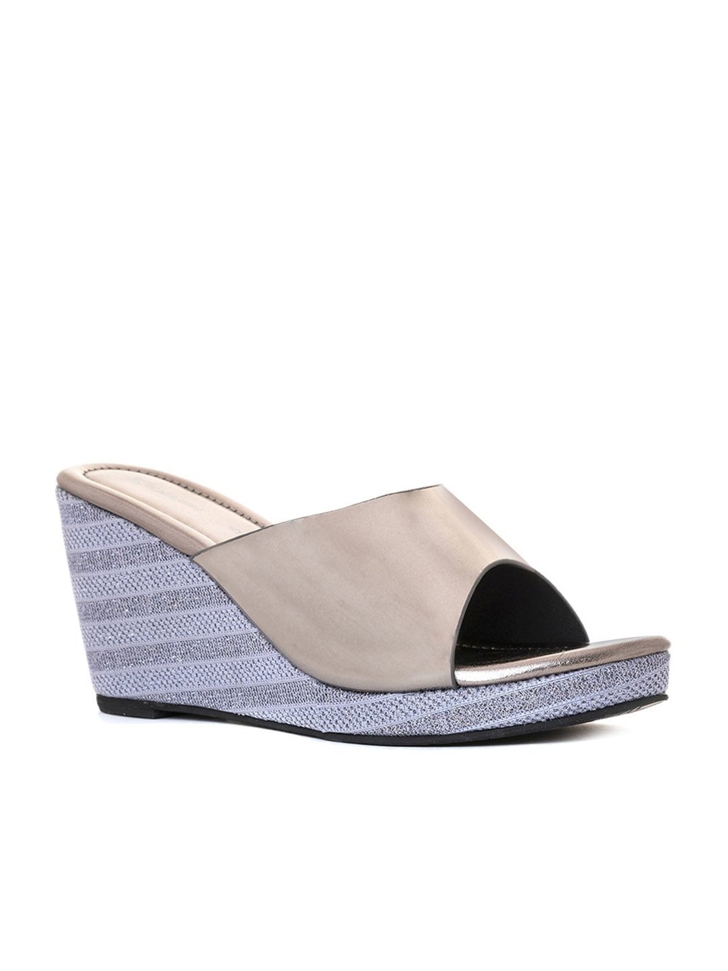 Khadim Women's Rose Gold Casual Wedges