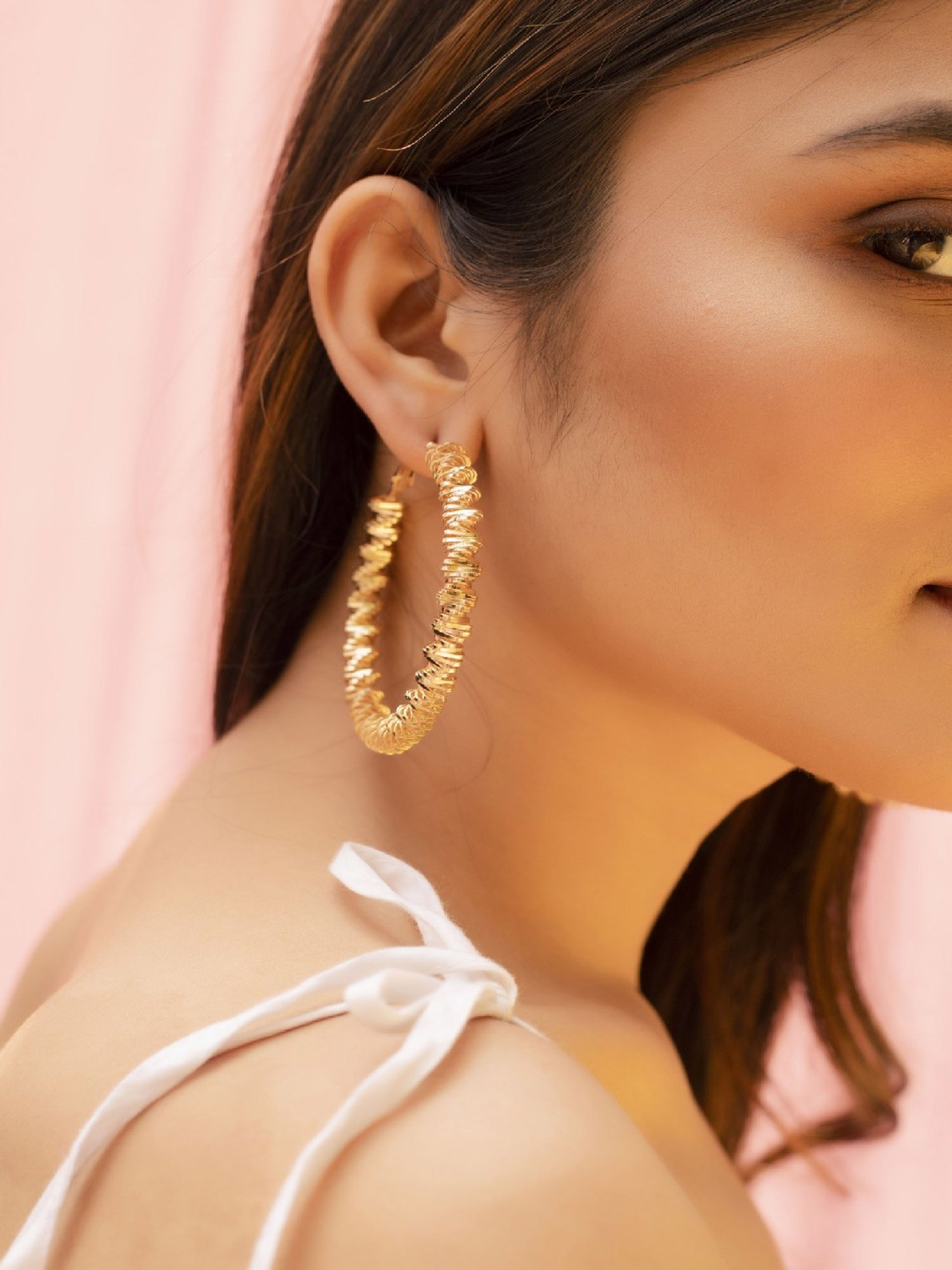 Jewelz Trendy Round Hoop Earrings for Girls & Women