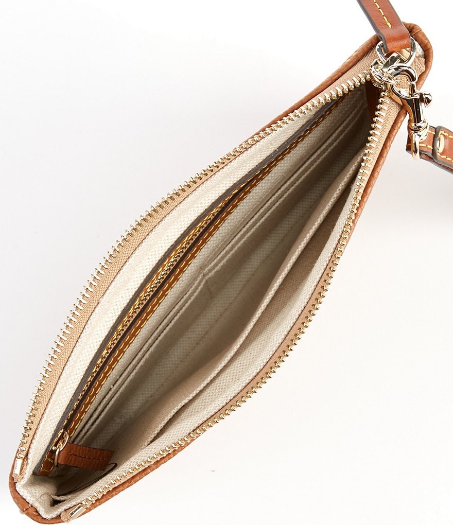 Dooney & Bourke Pebble Collection Large Leather Zippered Wristlet
