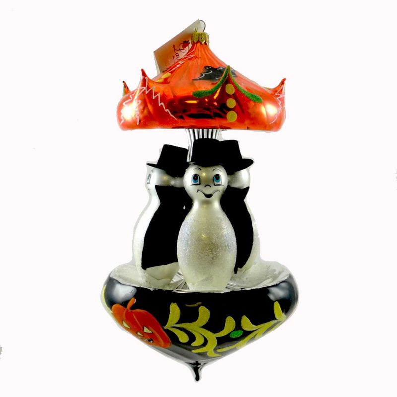 Laved Italian Ornaments Dracula Ghost Carousel Halloween Pumpkins  -  Tree Ornaments