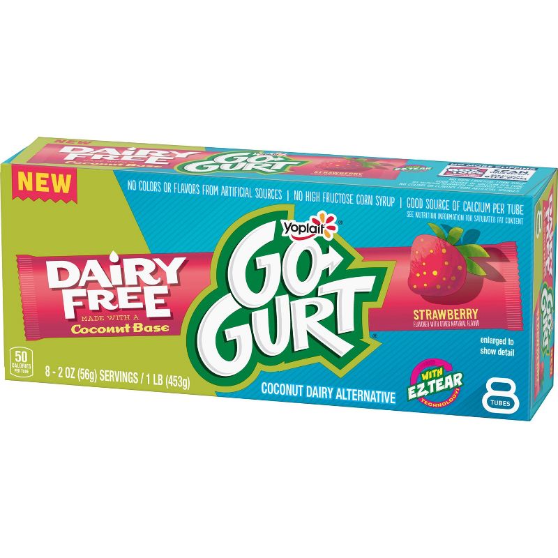 Go-Gurt Dairy-Free Strawberry Kids' Yogurt - 8ct/2oz Tubes
