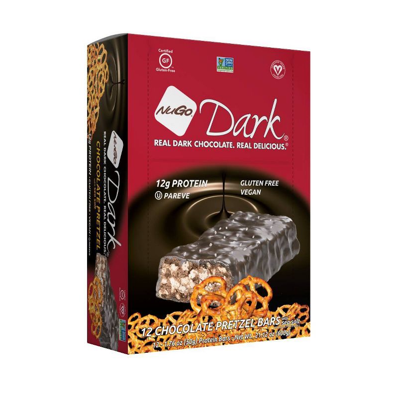 Nugo Dark Chocolate Pretzel with Sea Salt Gluten Free Granola Bar