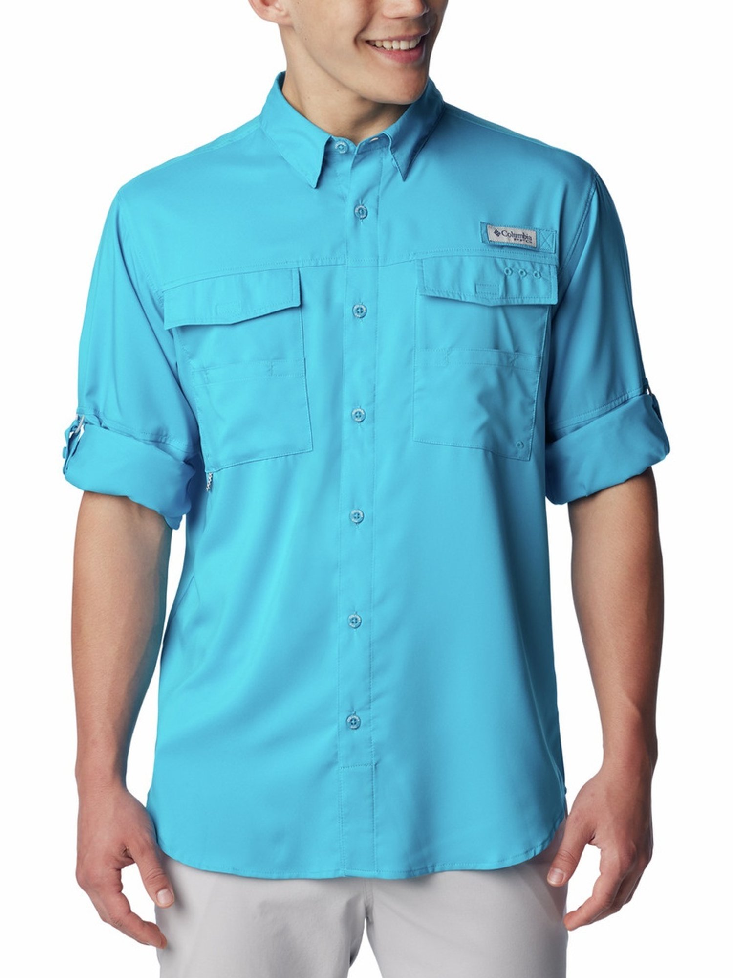 Columbia Ocean Blue Regular Fit Shirt