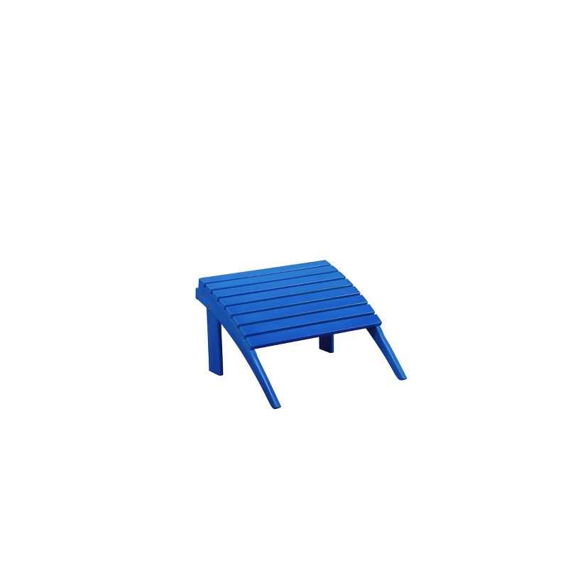 Adirondack Ottoman - Blue - Linon