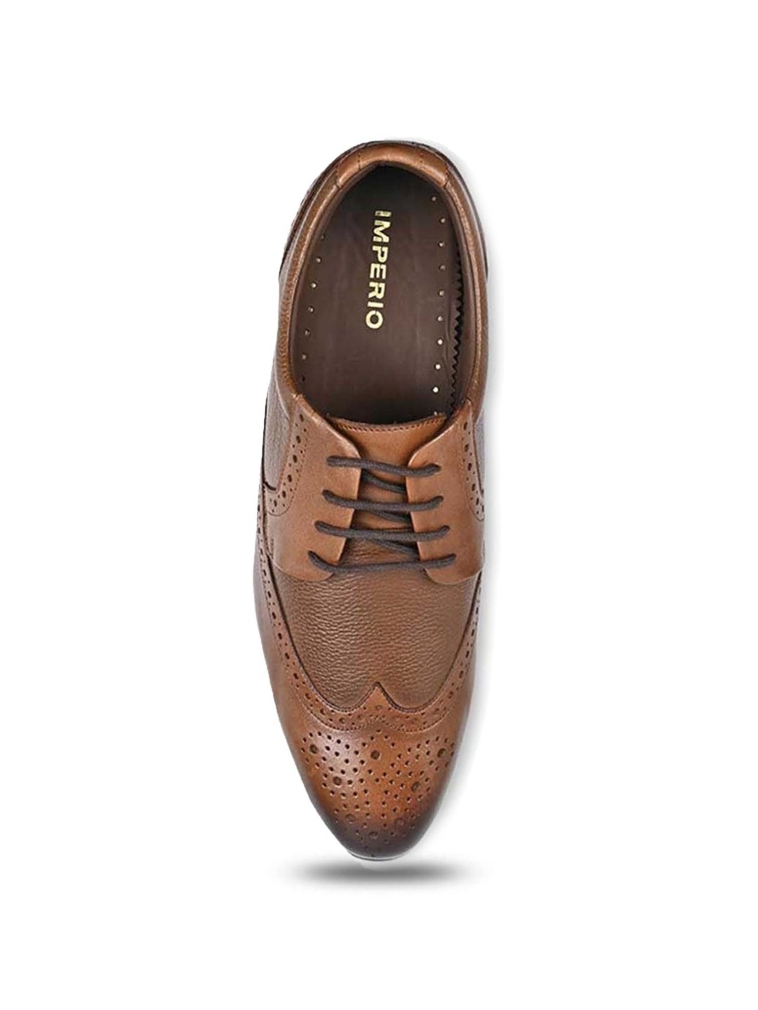 Imperio by Regal Men's Tan Brogue Shoes