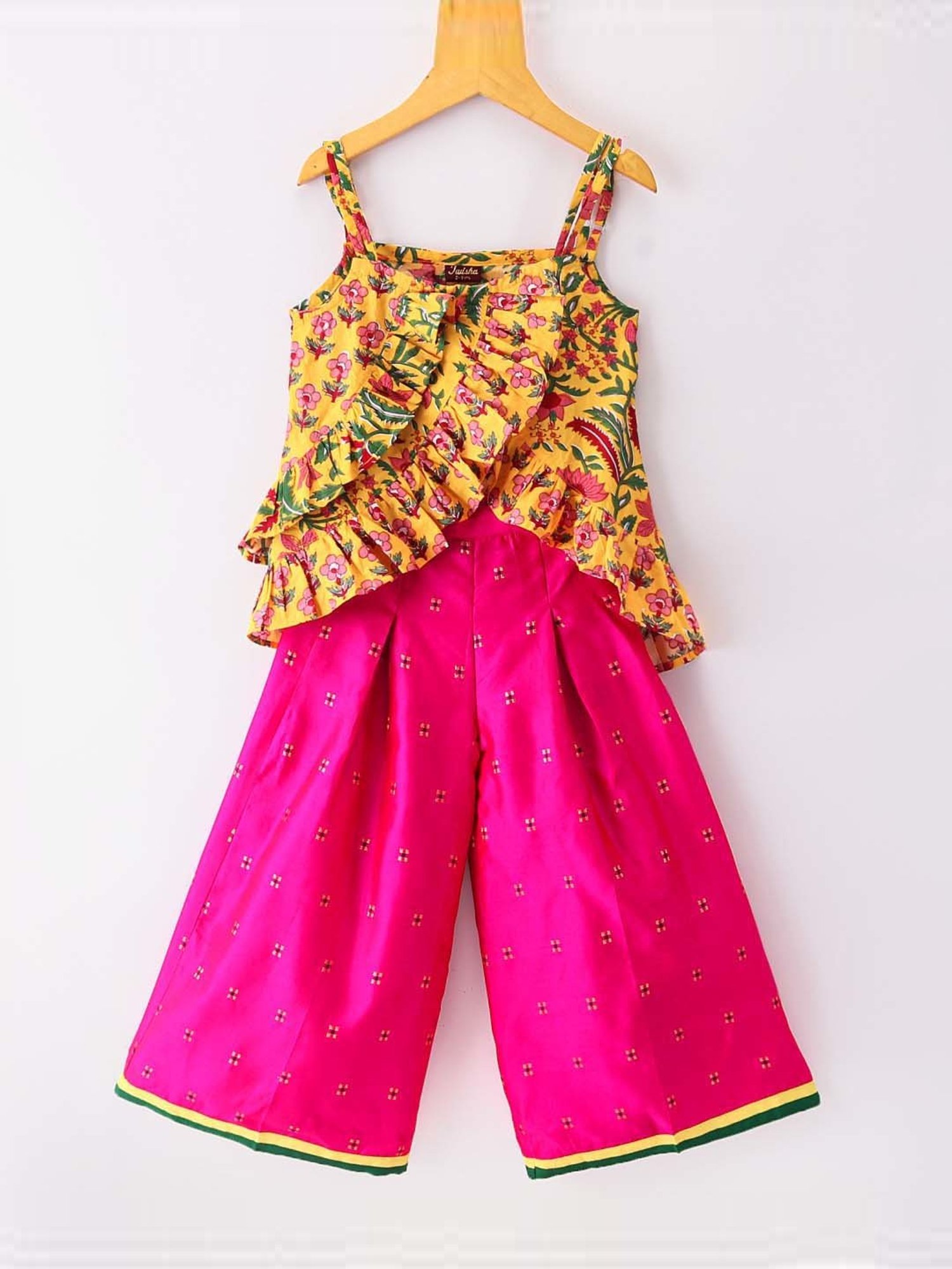 Mothercare Kids White & Yellow Cotton Printed Top Set