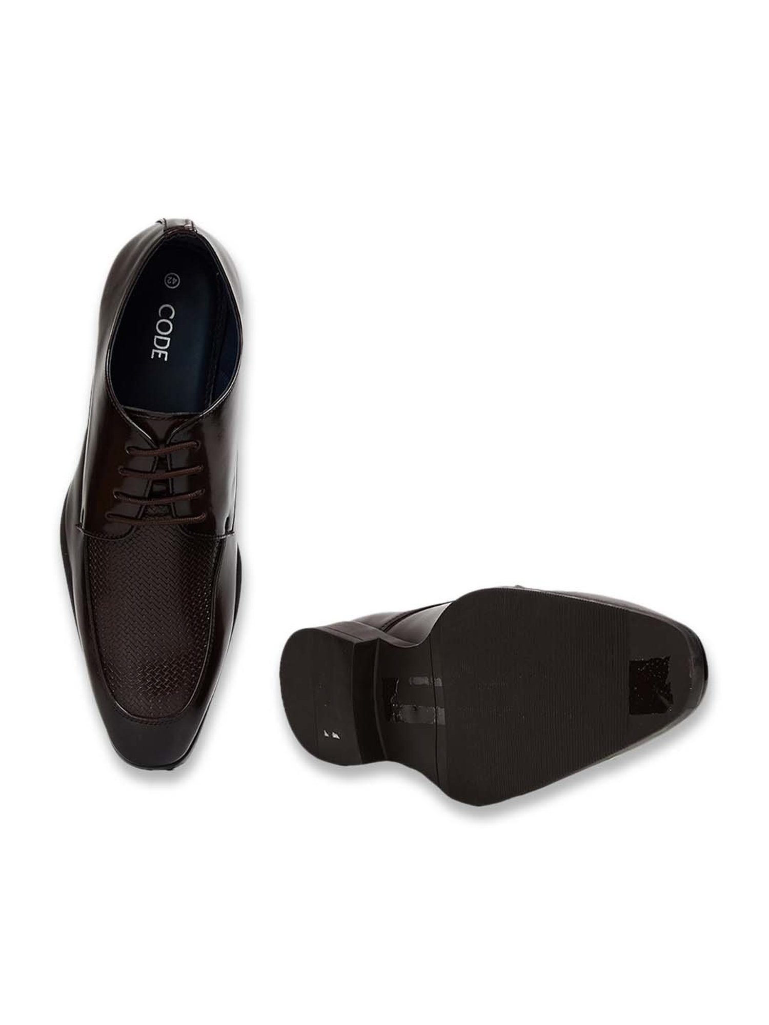Code by Lifestyle Men's Brown Derby Shoes