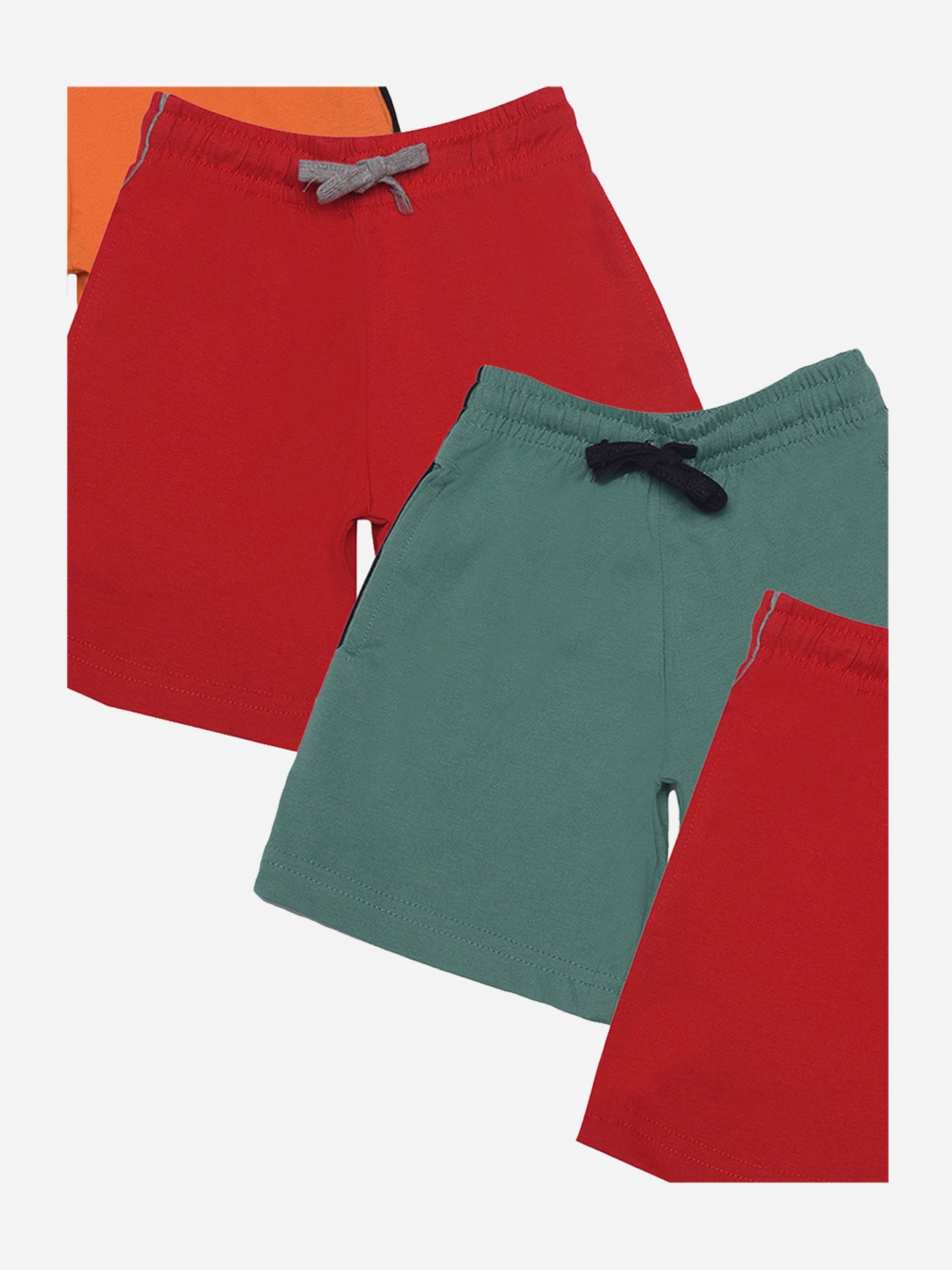 Dollar Boys Assorted Solid Bermuda (Pack Of 4)