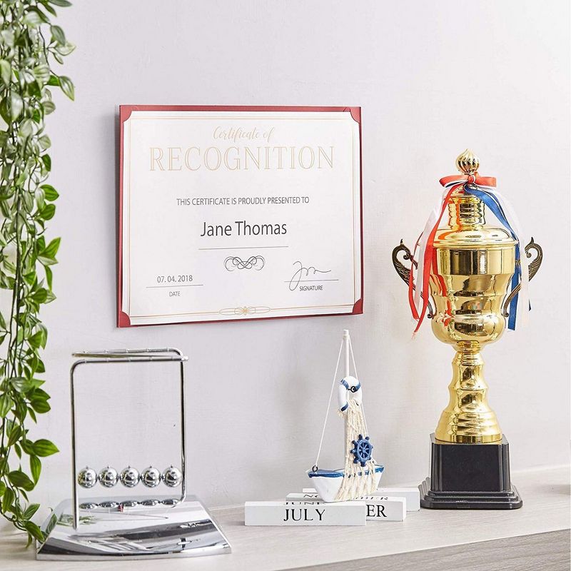 Best Paper Products 48-Pack Gold Foil Certificates of Recognition Award Paper Sheets, A4 Letter Size 8.5 x 11 in
