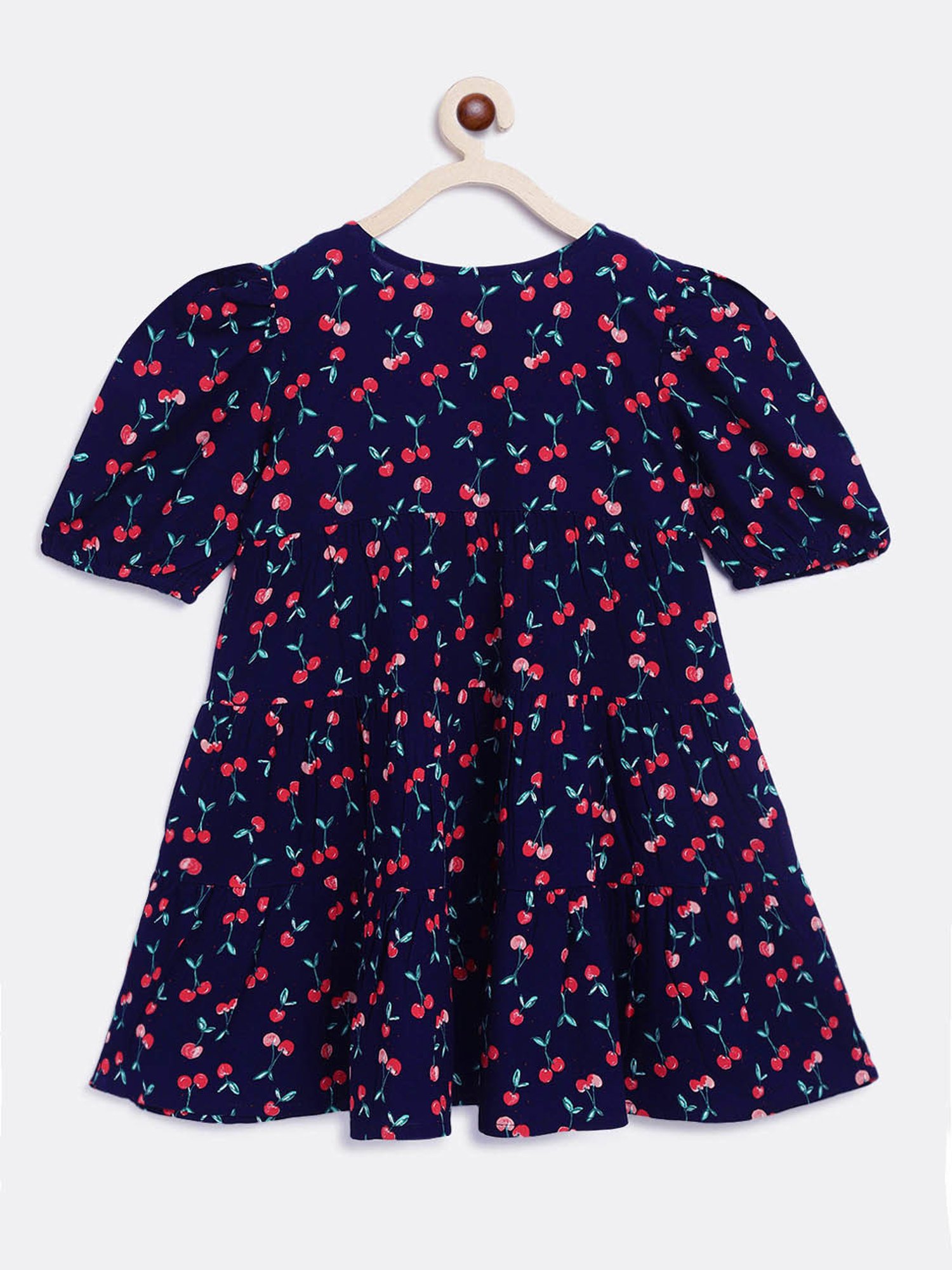 Campana Kids Navy Printed Dress