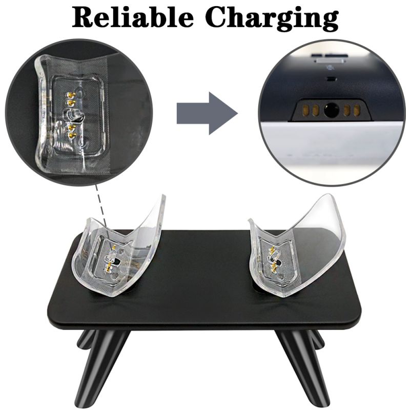 PS5 Controller Charger, Dualsense Charger PS5, Fast Dual Charging Station Stand Dock with Fashion Blue LED Projection Light for Sony Playstation 5 Dual Sense Controllers