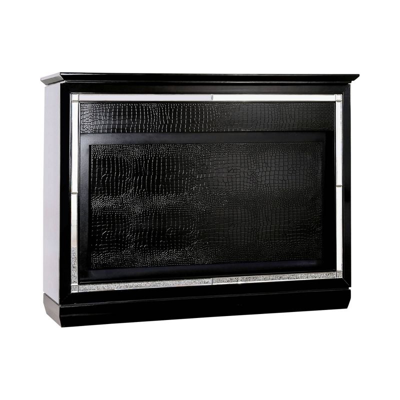 Uberecht Wood Bar Table Black - miBasics