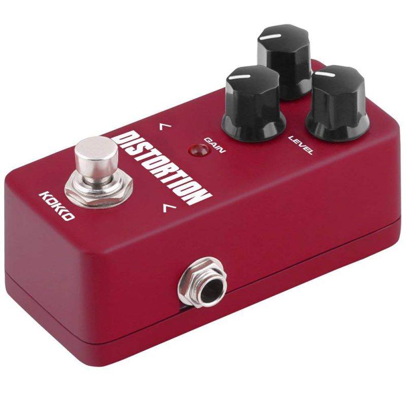 Distortion Guitar Pedal, Mini Effect Pedal Processor of Classic Distortion Tone Effect Universal for Guitar and Bass,Exclude Power Adapter - KOKKO (FDS2)