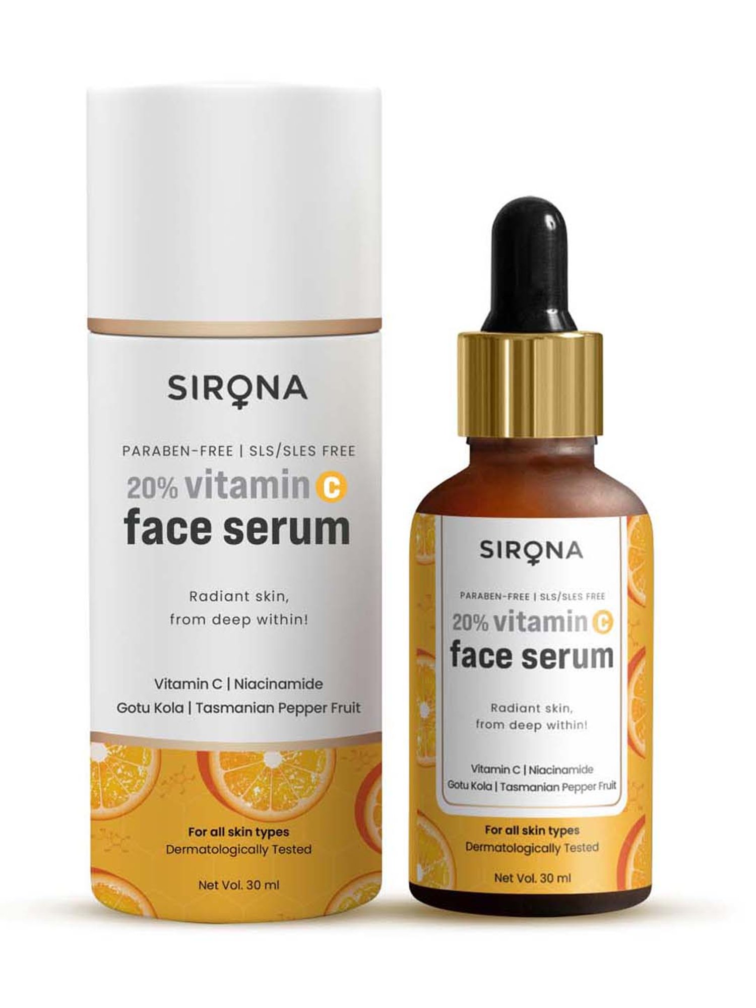 Sirona Vitamin C Face Serum for Skin Damage - 30 ml