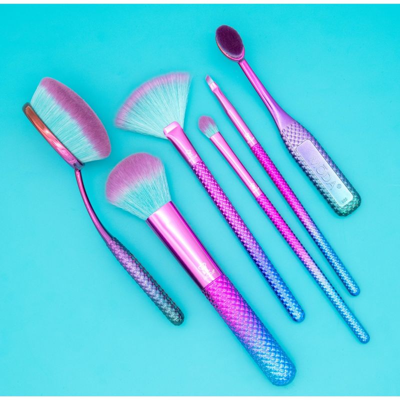 MODA Brush Prismatic 6pc Deluxe Gift Makeup Brush Set