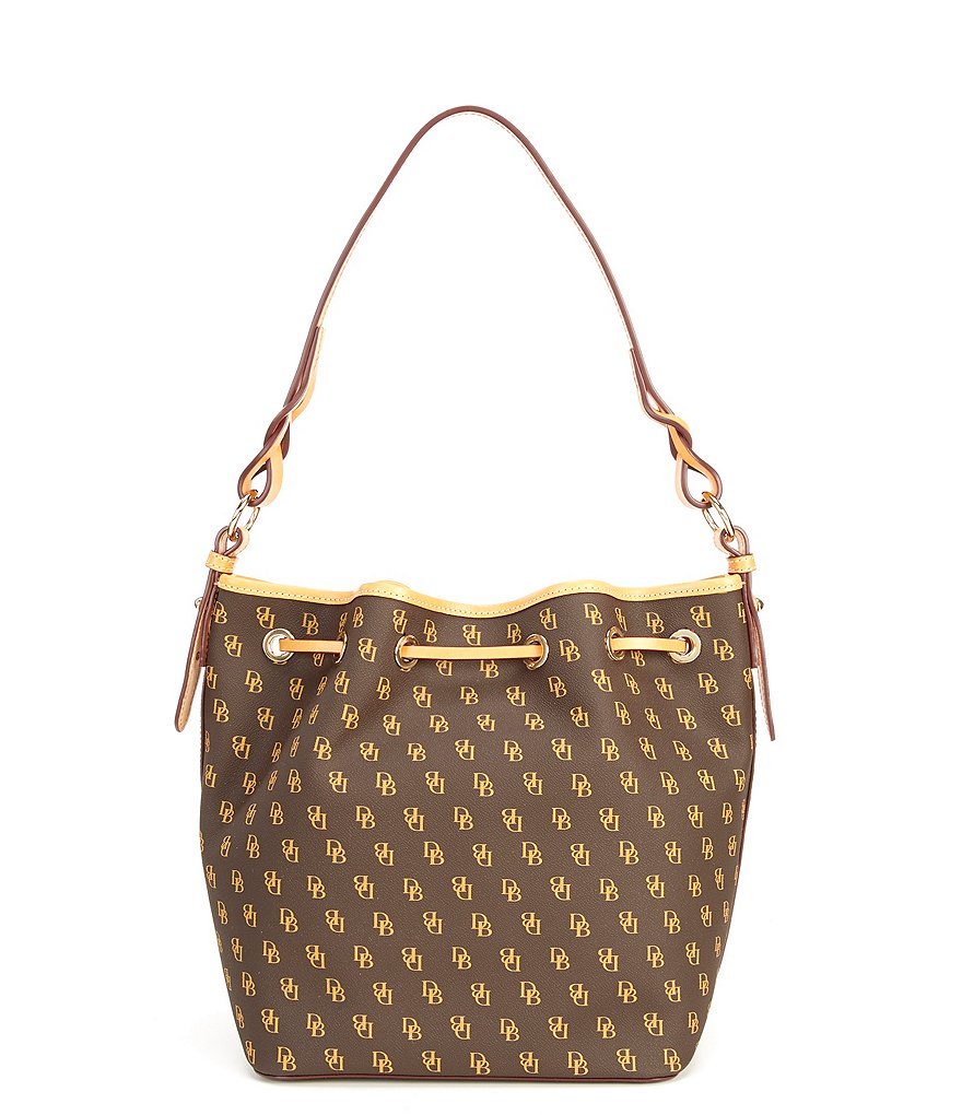 Dooney & Bourke Saffiano Collection Drawstring Bucket Bag