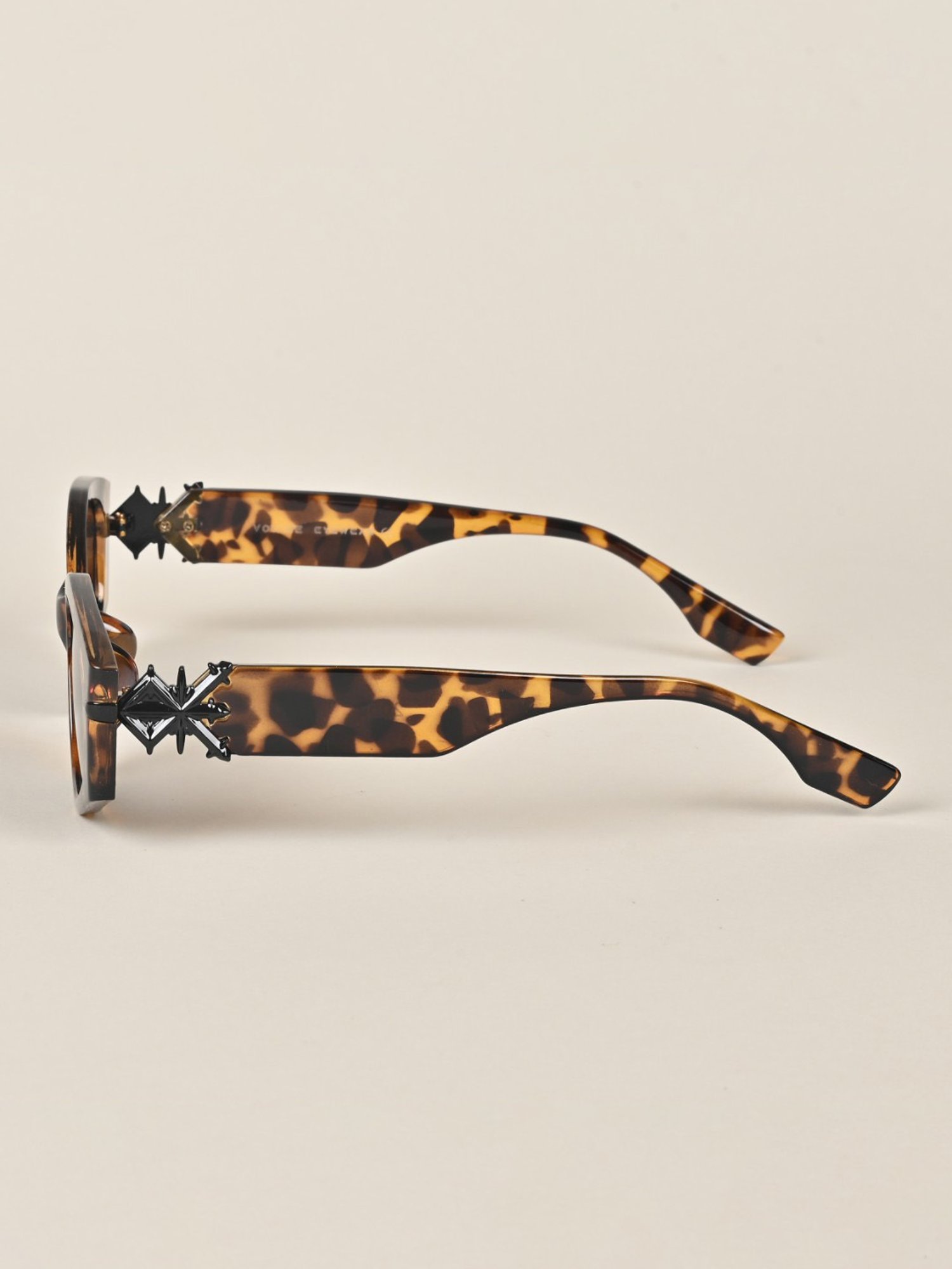 Voyage Black Oval UV Protection Sunglasses for Women