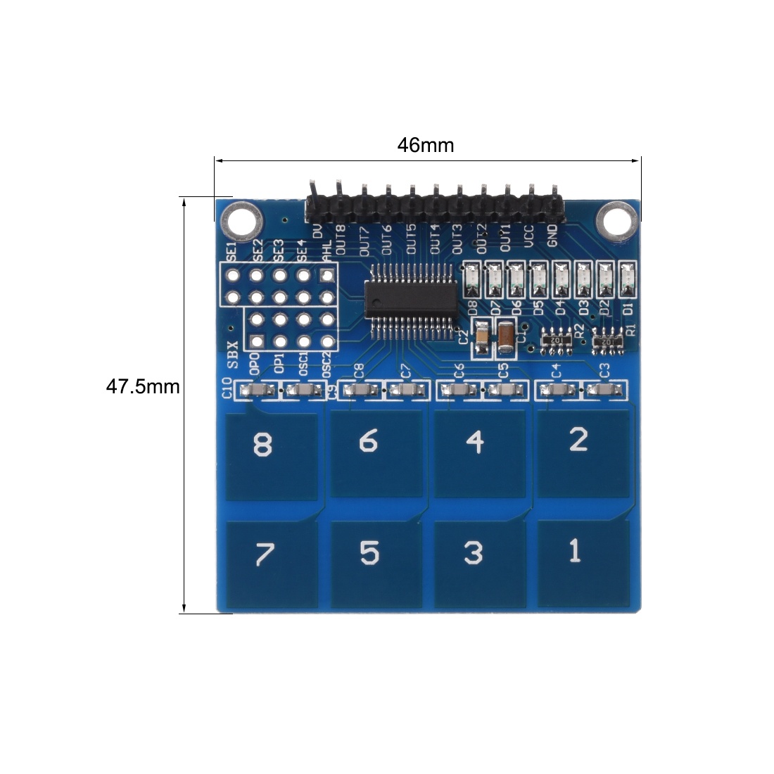 WWH-10 Pcs TCRT5000L TCRT5000 Reflective Optical Sensor Infrared IR 950mm 5V 3A