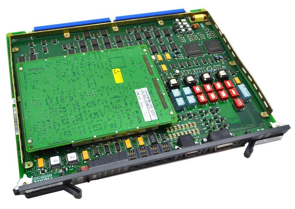 NT5D12AF_01_w_NTBK51AA_07 Nortel Meridian Rlse 01 Dual Port T1 Dti/Pri Card NT5D12AF W/ NTBK51AA 07 Telecom Communication Cards & Boards
