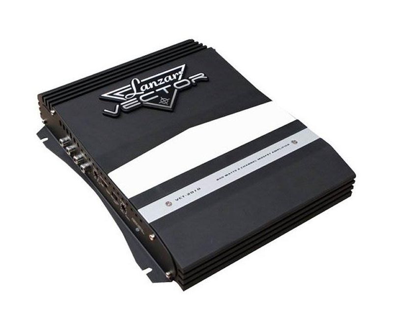 LANZAR VCT2010 Vector 800 Watt Bridgeable 2 Channel Amplifier Amp with MOSFET Power Supply and Thermal Protection for Car Audio Sound System
