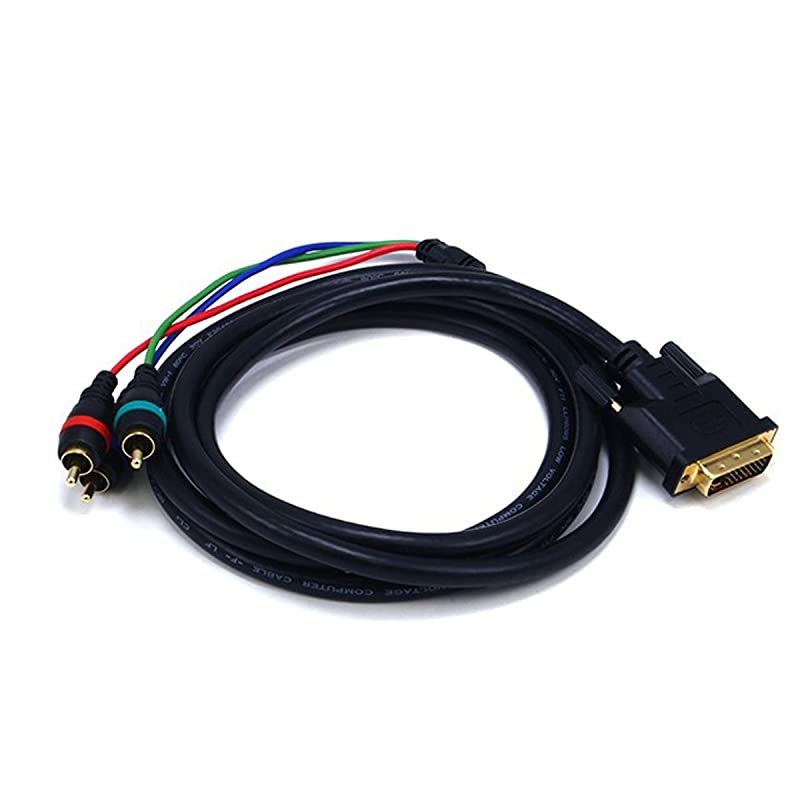 102508 6Feet DVII to 3 RCA Component Video Cable DVII3RCA