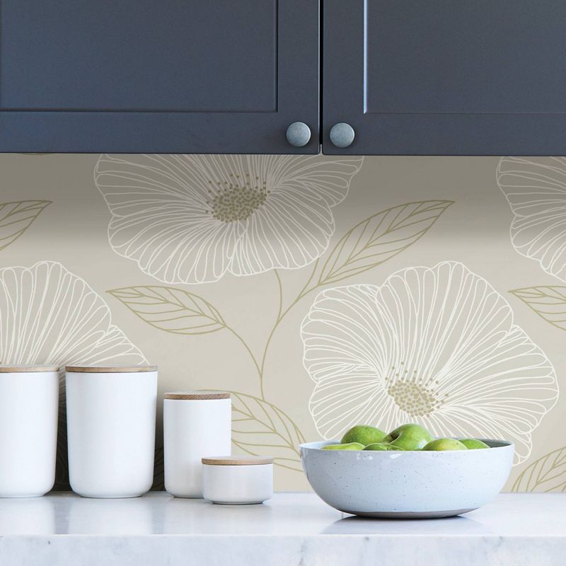 NuWallpaper Dove Floweret Peel & Stick Wallpaper