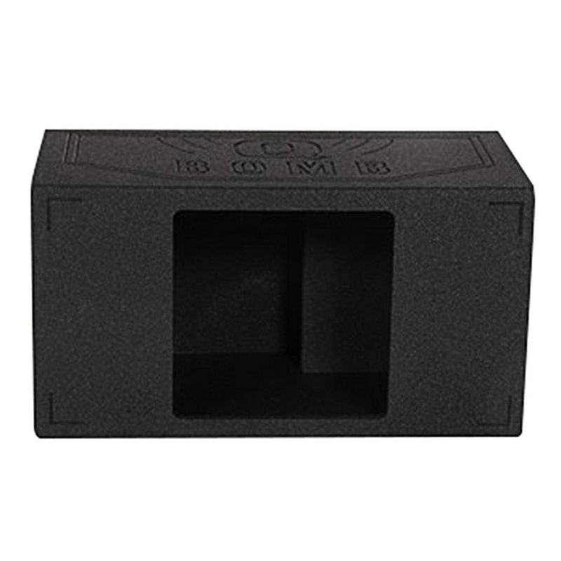 QPower Long-Lasting Durable Single 15-Inch Side-Vented Custom Kicker L7 Square Car/Truck Subwoofer Speaker Box