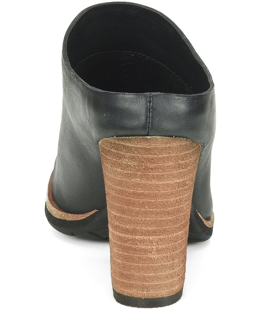 Kork-Ease Challis Leather Block Heel Mules