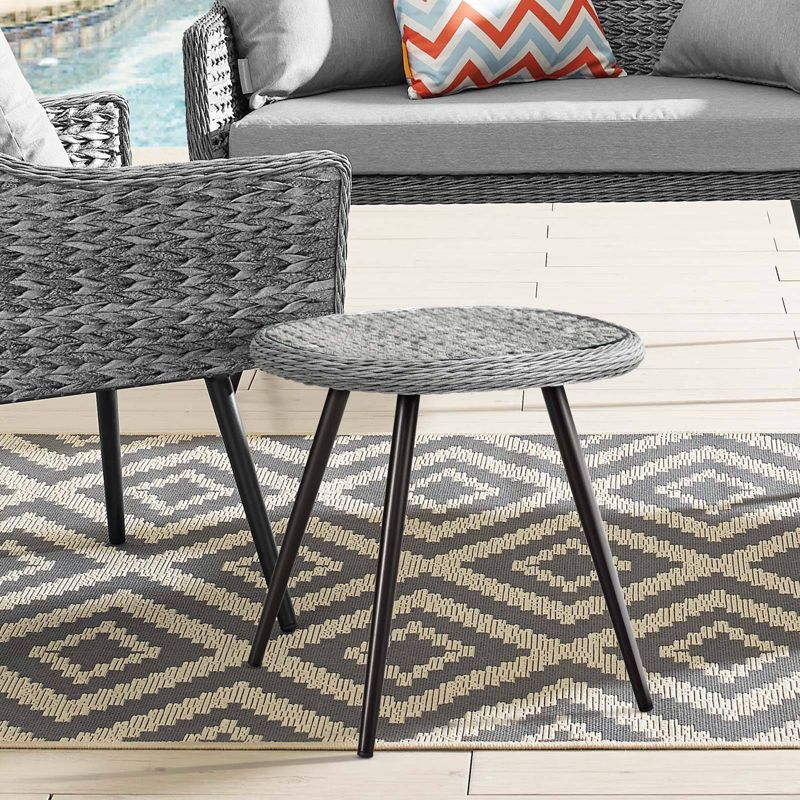 Wood Fiber Clay Patio Accent Table - Olivia & May