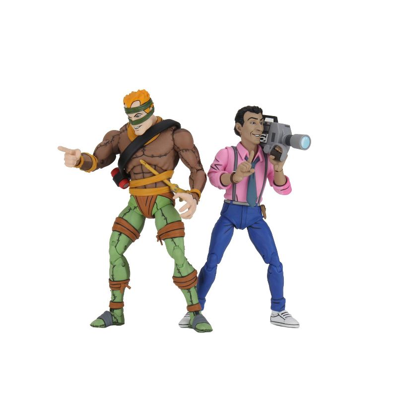 Teenage Mutant Ninja Turtles (Cartoon) - 7" Scale Action Figure - Rat King & Vernon 2 pack