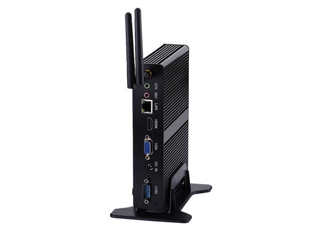 HUNSN Fanless Mini PC, Intel Celeron J1800, Desktop Computer, HTPC, Nano/Kodi Box, Windows 10 Pro/Linux Ubuntu, BM10, AC WiFi2.4+5Ghz/BT4.0/2COM/VGA/HDMI/USB3.0/4USB2.0/LAN, (4G RAM/64G SSD)