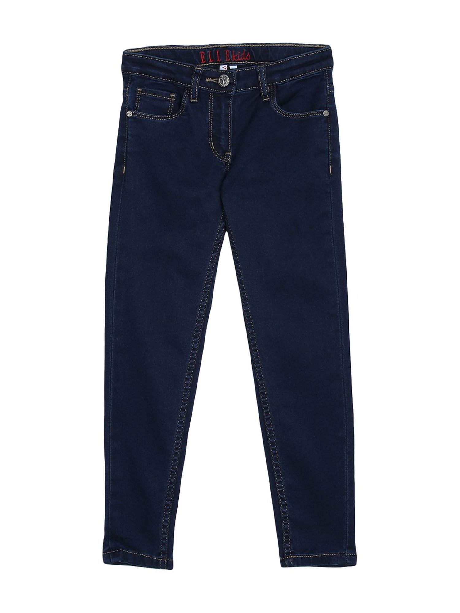 GJ baby Girls Blue Washed Jeans
