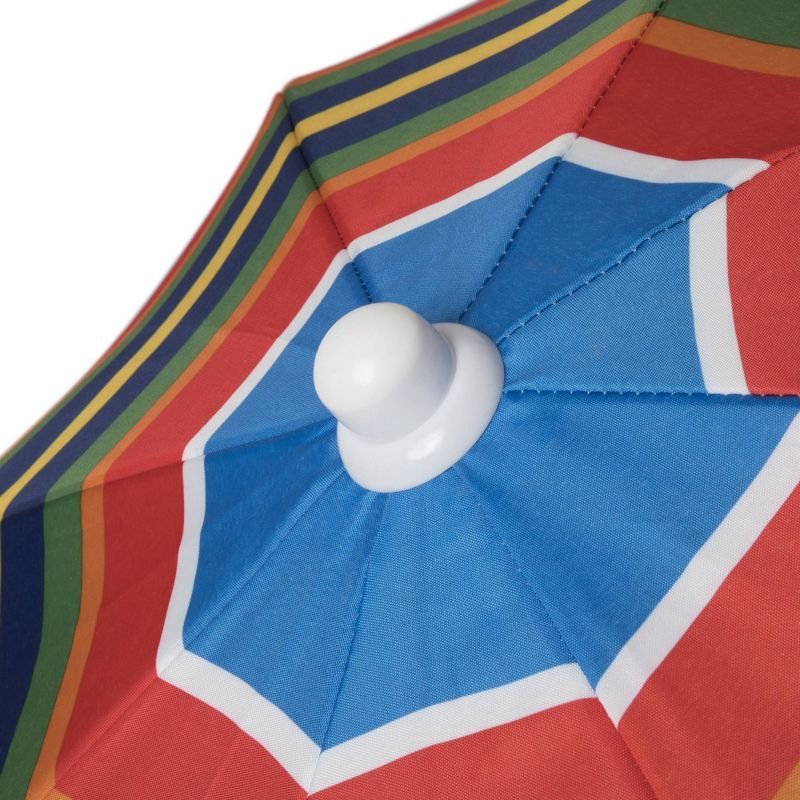 Picnic Time 5.5'  Beach Stick Umbrella - multi