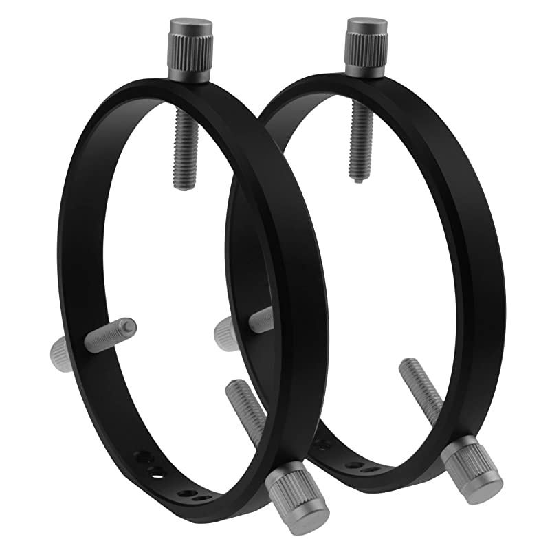 Adjustable Guiding Scope Rings 127 mm Inside Diameter (Pair) - for Telescope Tube Diameter or Finders 70 to 120mm