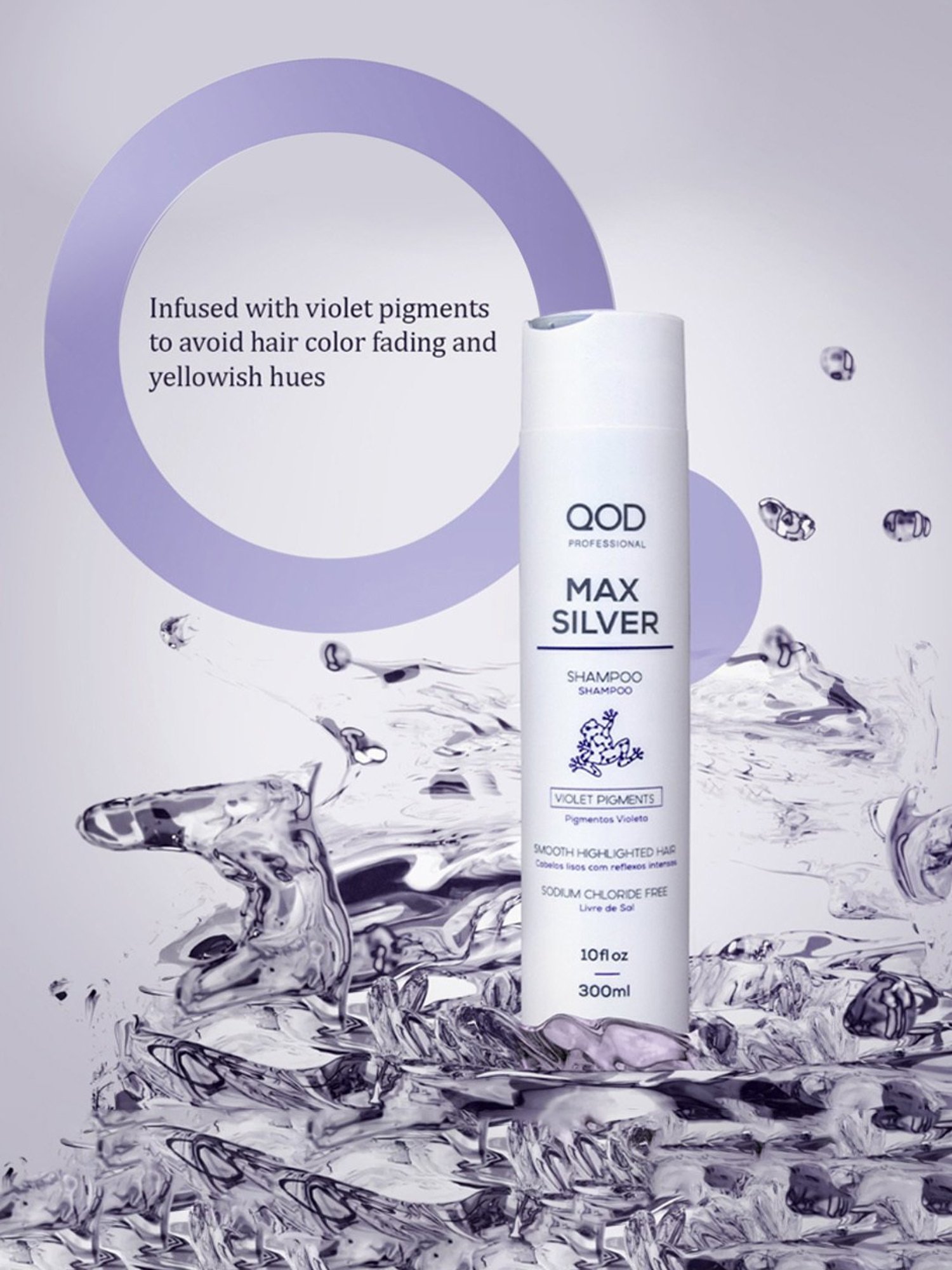 QOD Professional Max Silver Shampoo - 300 ml