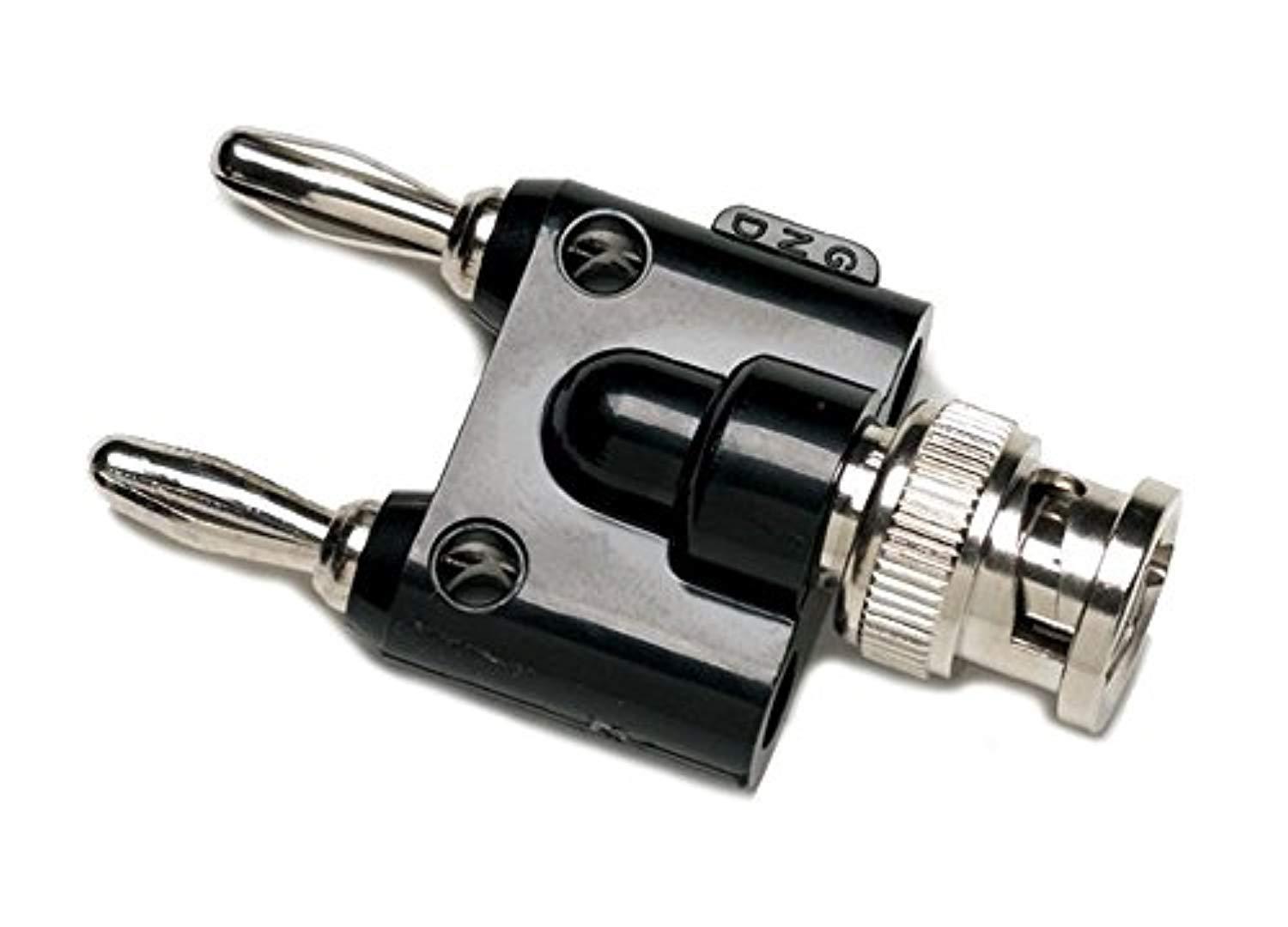 fluke bp881 bnc to male double stacking banana plug, nickel-plated finish, 122 degree f temperature