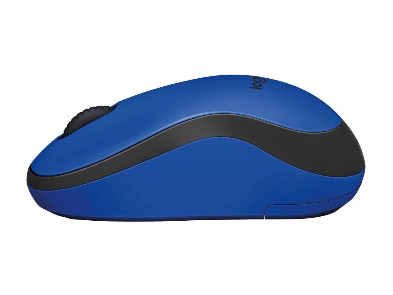 Logitech M220 Silent Wireless Mouse, 2.4 Ghz Connection Via Nano Usb Receiver, 1000 Dpi Sensor, Quiet-Mark Certified, 18-Month Battery Life, For Left And Right-Handers, Pc / Mac - Blue