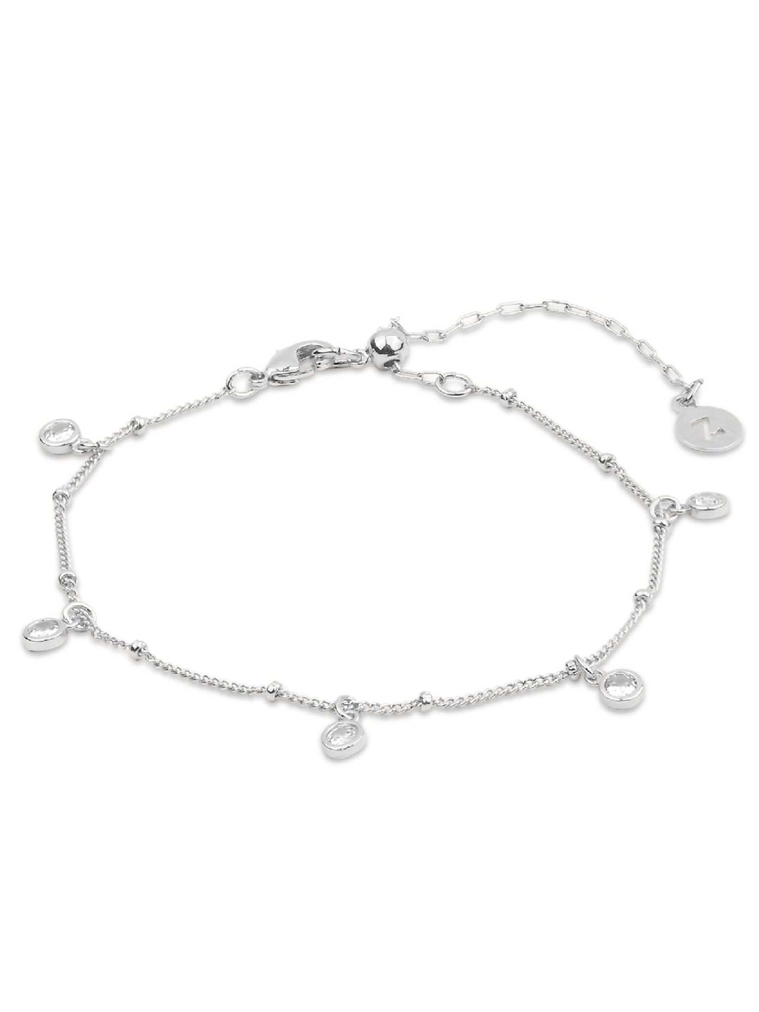 Accessorize London Women's Silver plated Zirconia Bracelet