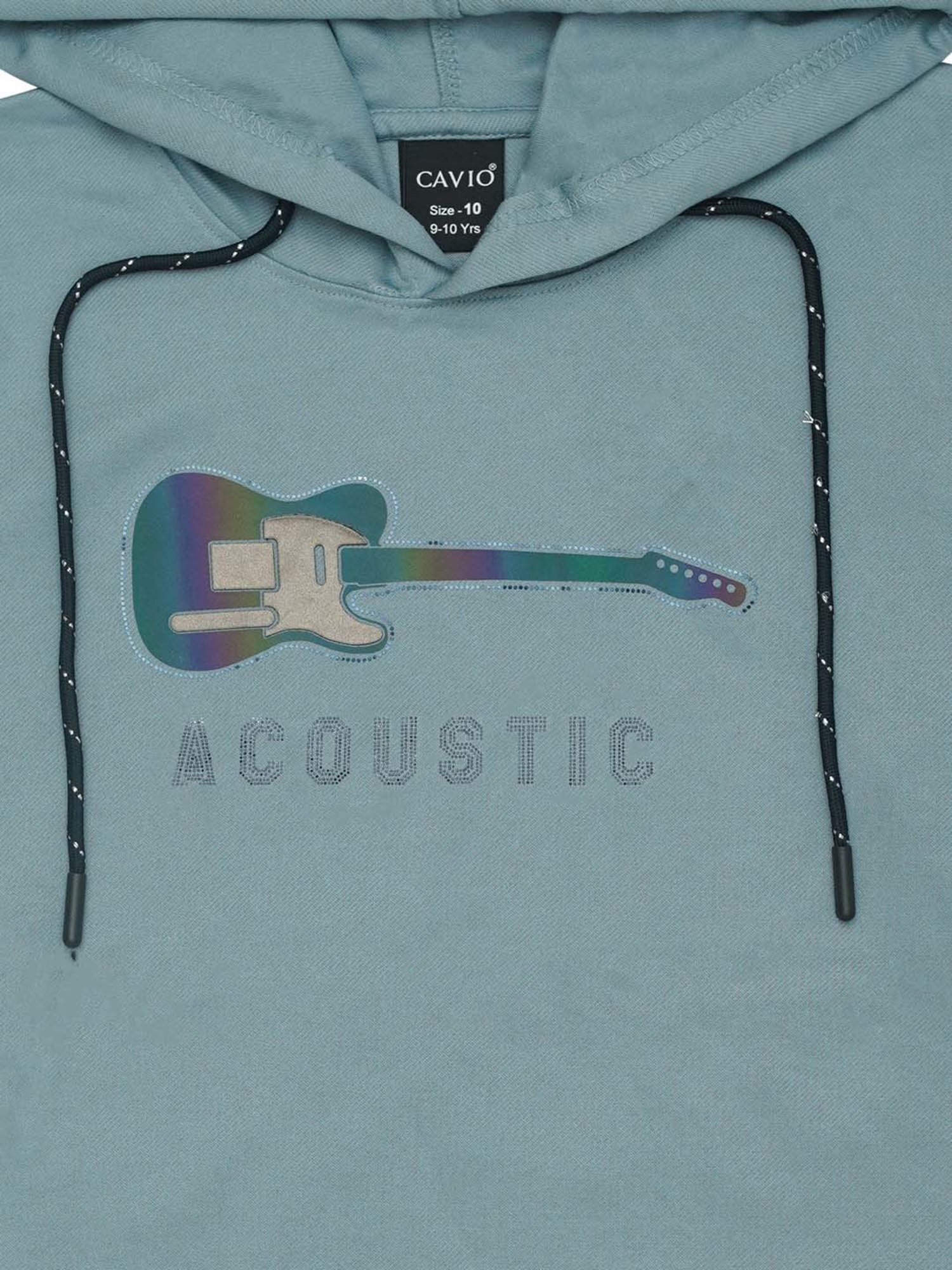 Cavio Kids Sky Blue Cotton Printed Full Sleeves Sweatshirt