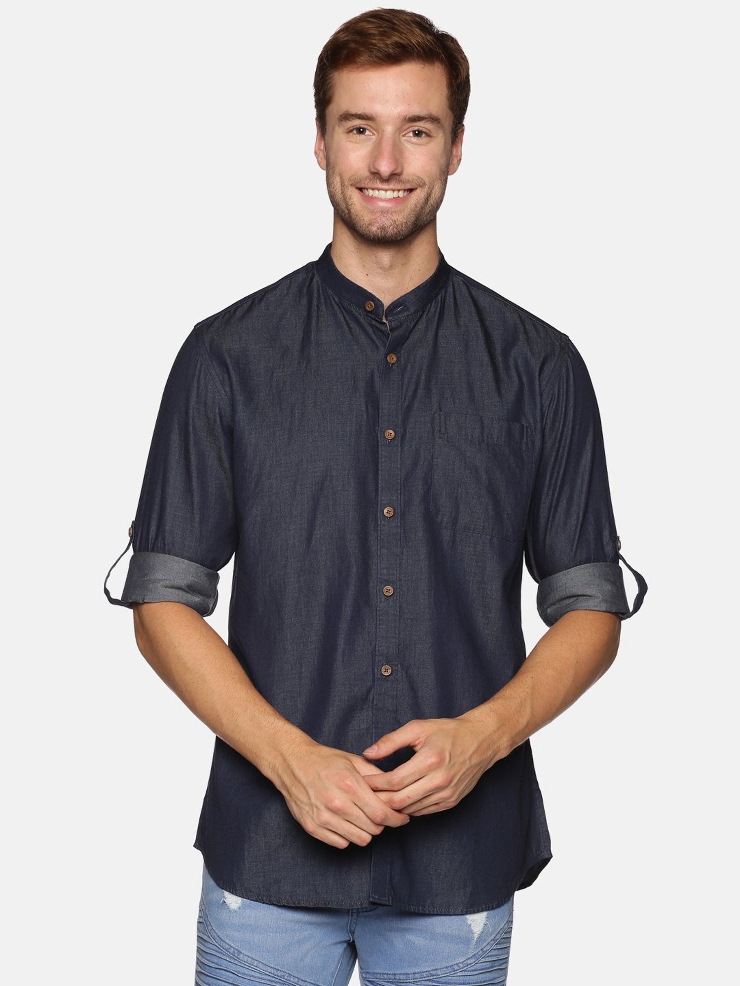 Don Vino Navy Slim Fit Shirt