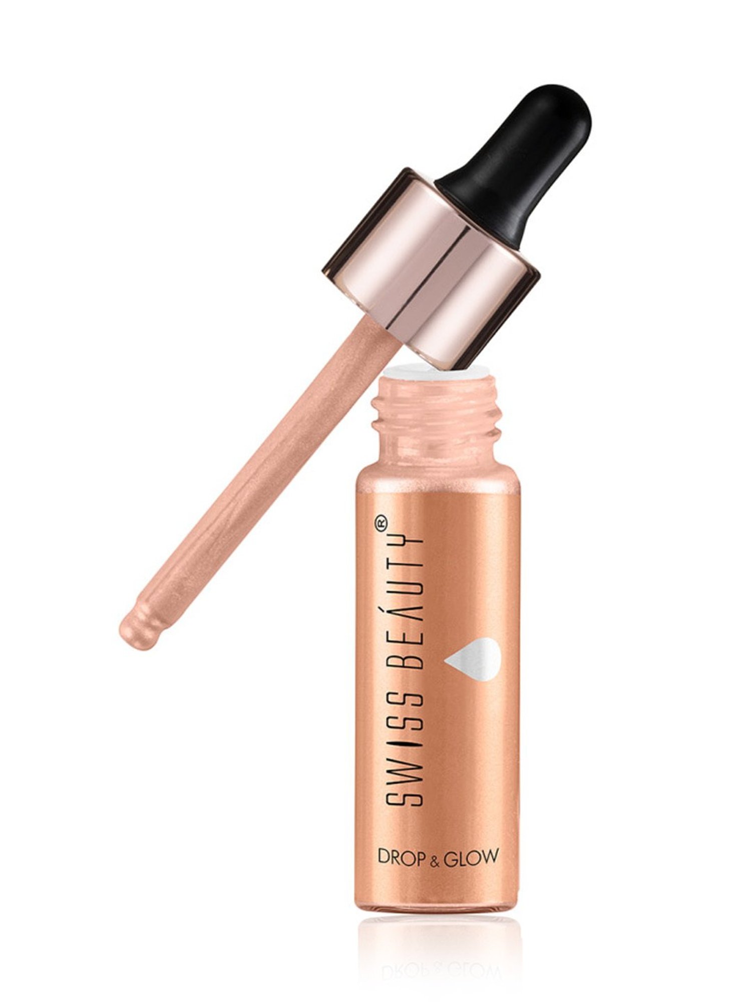 SWISS BEAUTY Drop & Glow Liquid Highlighter Illuminator Rose Gold - 18 ml